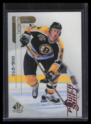 1998-99 SP Authentic Power Shift 5 Joe Thornton 12/500