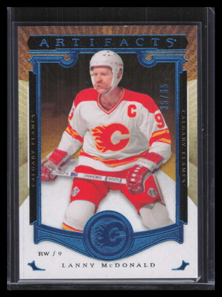 2015-16 Artifacts Sapphire 141 Lanny McDonald LEG 35/85 Legend