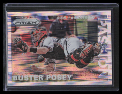 2015 Panini Prizm Passion Prizms Flash Refractor 11 Buster Posey 21/100