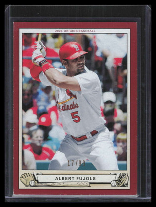 2005 Origins Red 30 Albert Pujols 17/99