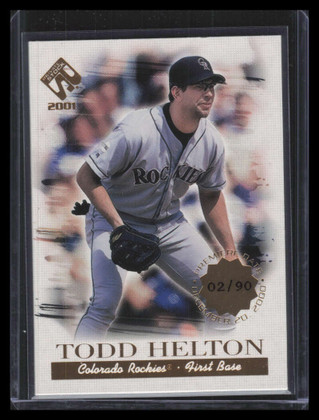 2001 Private Stock Premiere Date 40 Todd Helton 2/90