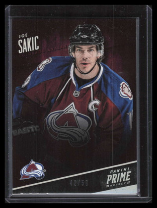 2013-14 Panini Prime Holosilver 24 Joe Sakic 42/50