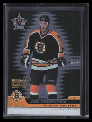 2001-02 Vanguard Premiere Date 8 Joe Thornton 8/83