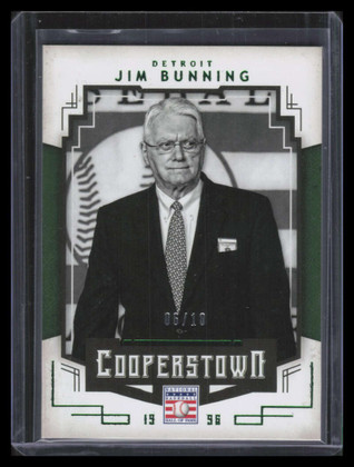 2015 Panini Cooperstown HOF Induction Green 50 Jim Bunning 6/10