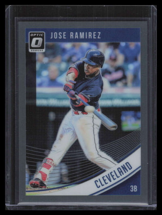 2018 Donruss Optic Black Refractor 139 Jose Ramirez 14/25