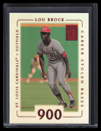2002 Topps Tribute Lasting Impressions 31 Lou Brock 48/79