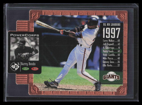 1998 UD3 Die Cuts 145 Barry Bonds PE 185/1000