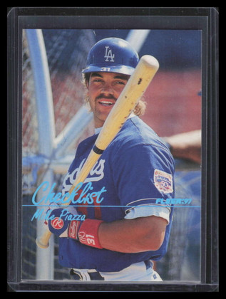 1997 Fleer Tiffany 734 Mike Piazza CL Checklist