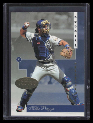 1996 Leaf Signature Gold Press Proofs 1 Mike Piazza