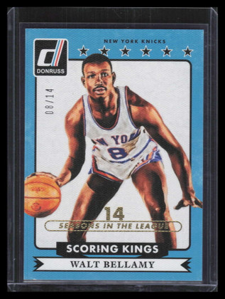 2014-15 Donruss Scoring Kings Stat Line Years 49 Walt Bellamy 8/14