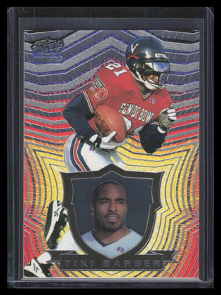 1997 Pacific Invincible Silver 95 Tiki Barber Rookie 154714