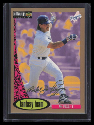 1996 Collector's Choice Gold Signature 272 Mike Piazza FT Fantasy Team