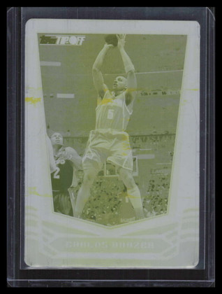 2008-09 Topps Tip-Off Press Printing Plate Yellow 55 Carlos Boozer 1/1