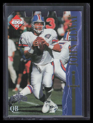 1995 Excalibur Die Cuts Sword and Stone Silver 21 John Elway
