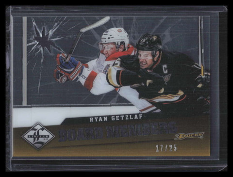 2012-13 Limited Board Members Die Cut 17 Ryan Getzlaf 17/25
