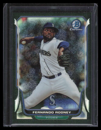 2014 Bowman Chrome Black Static Refractor 190 Fernando Rodney 25/35