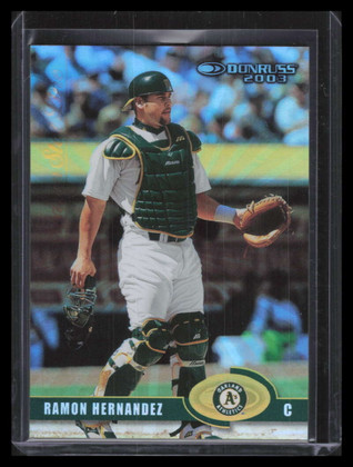 2003 Donruss Stat Line Season 178 Ramon Hernandez 3/42