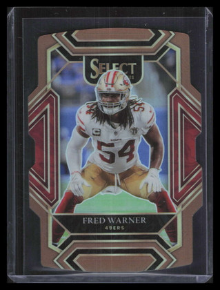 2021 Select Prizm Copper Die Cut Refractor 231 Fred Warner 163/199 Club Level