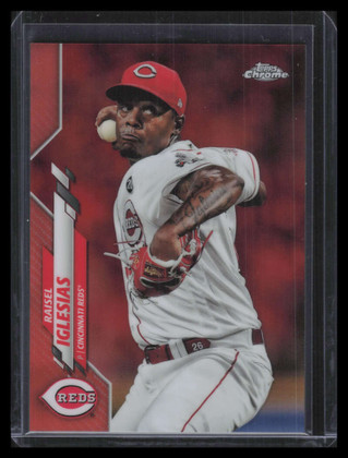 2020 Topps Chrome Orange Refractor 175 Raisel Iglesias 19/25