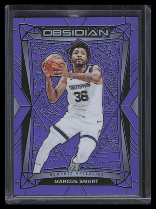 2023-24 Panini Obsidian Electric Etch Purple Flood 138 Marcus Smart 3/49