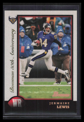 1998 Bowman Golden Anniversary 51 Jermaine Lewis 25/50