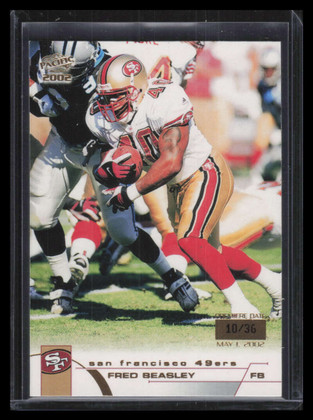 2002 Pacific Premiere Date 379 Fred Beasley 10/36
