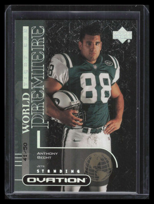 2000 Upper Deck Ovation Standing Ovation 64 Anthony Becht Rookie 41/50