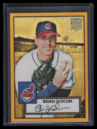 2006 Topps '52 Chrome Gold Refractor 26 Brian Slocum Rookie 13/52