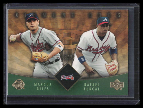 2004 Sweet Spot Wood 259 Marcus Giles Rafael Furcal DD 18/99 Diamond Duos