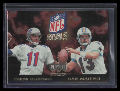 1998 Playoff Momentum NFL Rivals 4 Drew Bledsoe Dan Marino