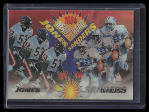 1994 Sportflics Head-To-Head hh1 Dante Jones Barry Sanders