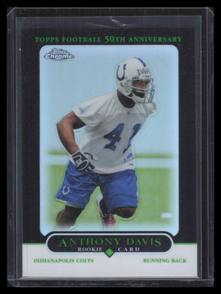 2005 Topps Chrome Black Refractor 224 Anthony Davis Rookie 53/100