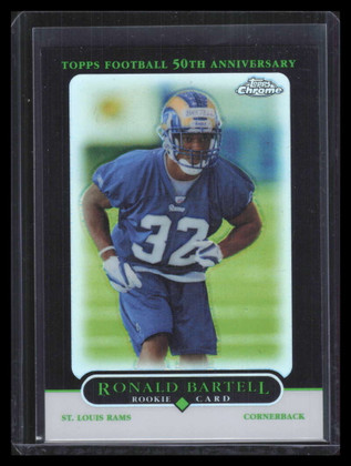 2005 Topps Chrome Black Refractor 248 Ronald Bartell Rookie 75/100