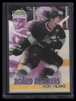 1998-99 O-Pee-Chee Chrome Board Members Refractor b11 Rob Blake