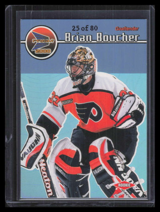 1999-00 Pacific Prism Holographic Blue 100 Brian Boucher 25/80
