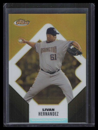 2006 Finest Gold Refractor 76 Livan Hernandez 11/49
