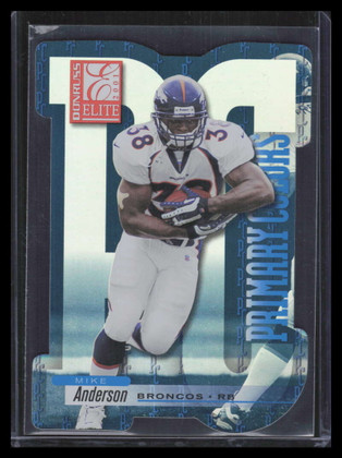 2001 Donruss Elite Primary Colors Die Cuts Blue pc20 Mike Anderson 28/50