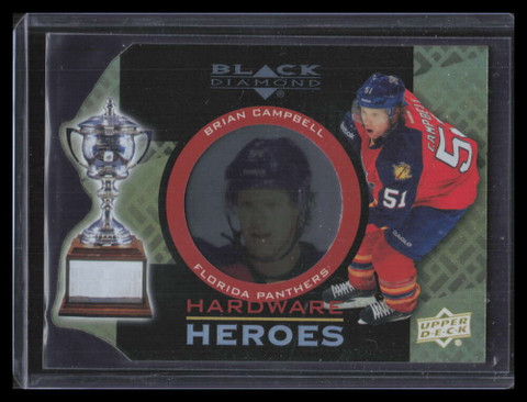 2012-13 Black Diamond Hardware Heroes HHBC Brian Campbell 25/100