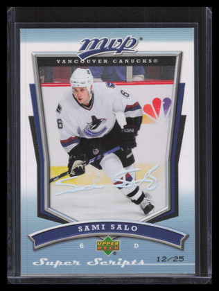 2007-08 Upper Deck MVP Super Script 64 Sami Salo 12/25