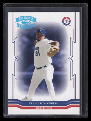 2005 Throwback Threads Platinum Blue 91 Francisco Cordero 9/10