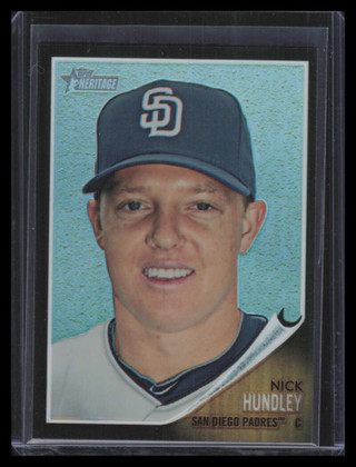 2011 Topps Hertiage Chrome Black Refractor c89 Nick Hundley 26/62