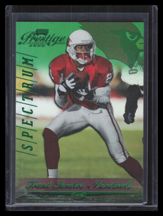 2000 Playoff Prestige Spectrum Green 1 Frank Sanders 24/25