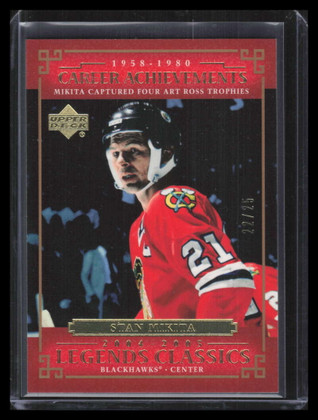2004-05 UD Legends Classics Gold 72 Stan Mikita 22/25