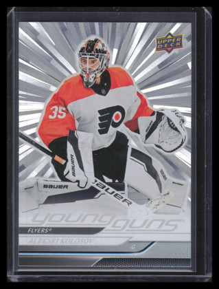 2024-25 Upper Deck Outburst Silver 490 Aleksei Kolosov Rookie YG Young Guns