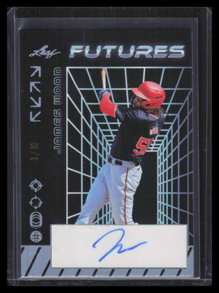 2024 Leaf Futures Autographs Holo Silver ajw2 James Wood Rookie Auto 3/10
