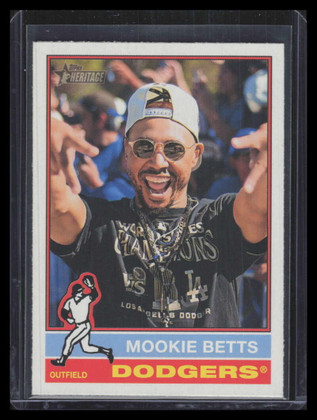 2025 Topps Heritage Image Variations 487 Mookie Betts SP ID: 165953