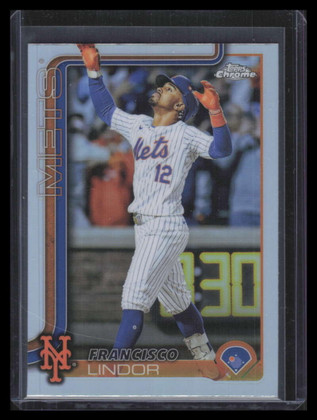 2025 Topps Chrome Photo Variations 170 Francisco Lindor SP ID: 165994