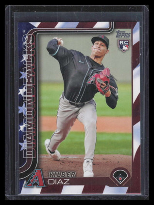 2025 Topps Independence Day 104 Yilber Diaz Rookie 60/76