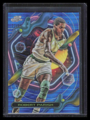 2023-24 Topps Cosmic Chrome Blue Moon Refractor 140 Robert Parish 77/99