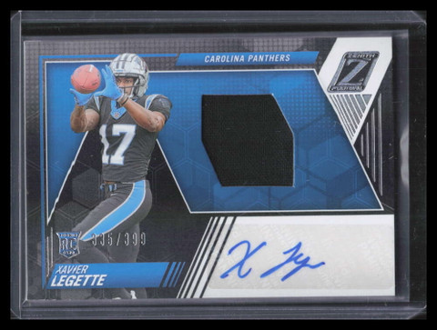 2024 Zenith 210 Xavier Legette Rookie Jersey Auto 335/399